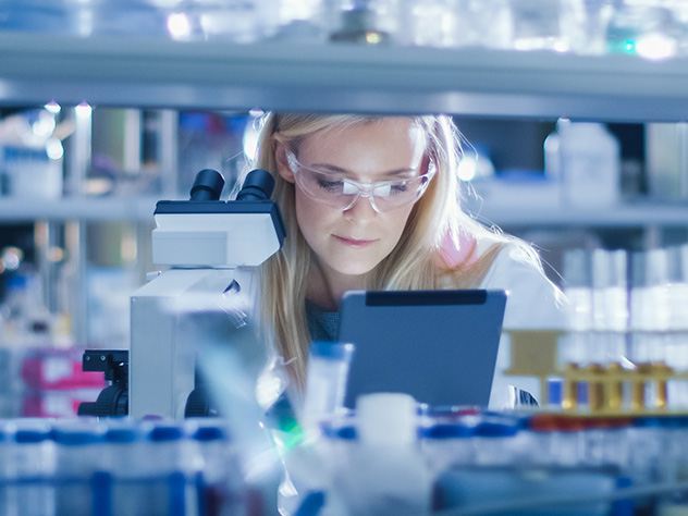 woman in a laboratory